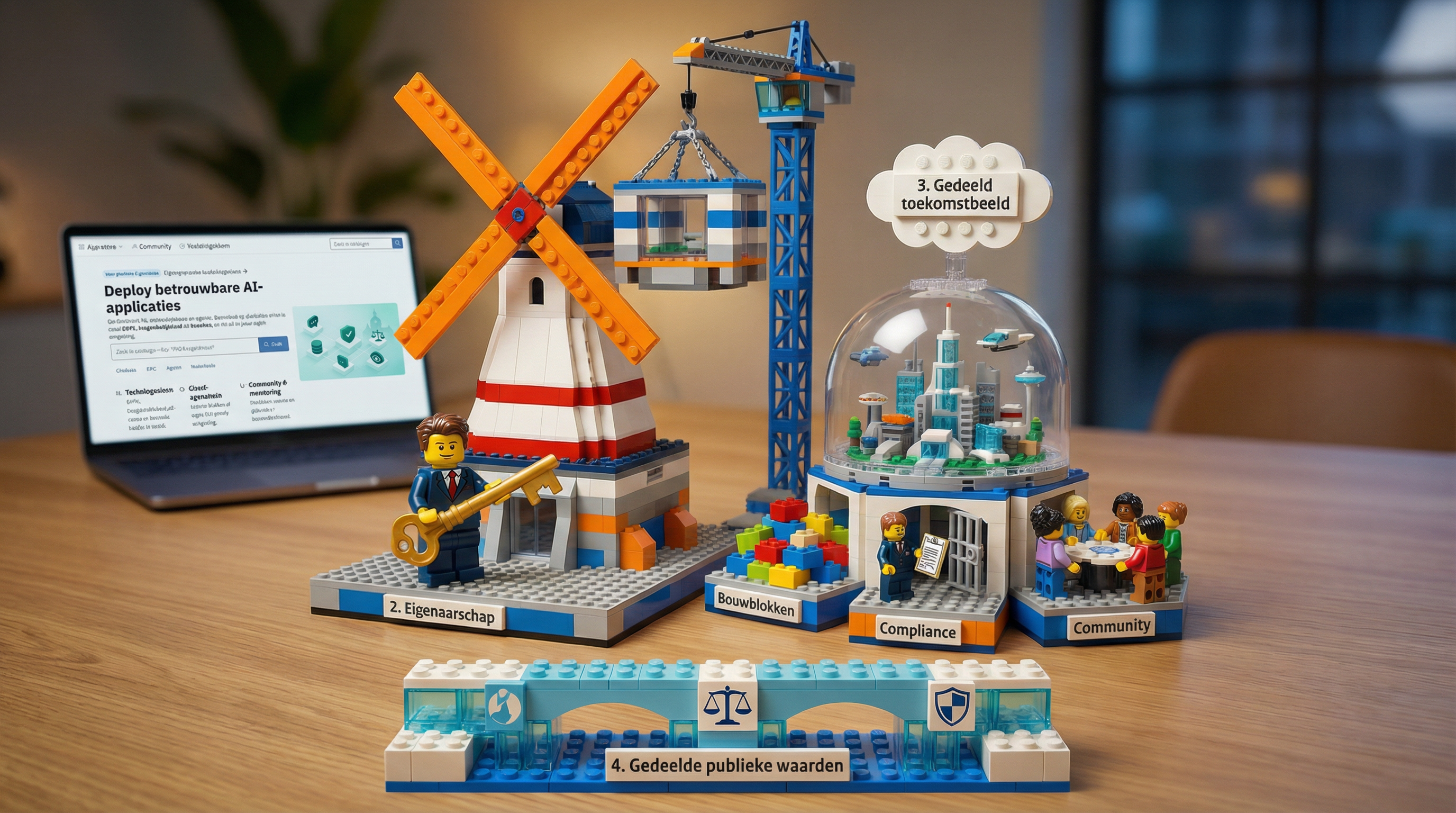 LEGO diorama — toekomstbeeld